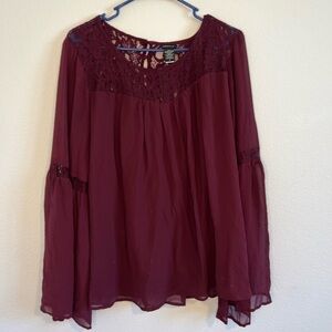 Torrid Women’s Maroon Blouse Size 0